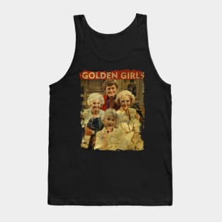 TEXTURE ART-Golden Girls - RETRO STYLE Tank Top